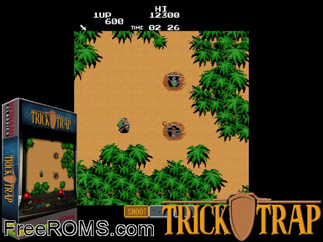 Labyrinth Runner (Japan) MAME game showing 3D box cover and gameplay screenshot