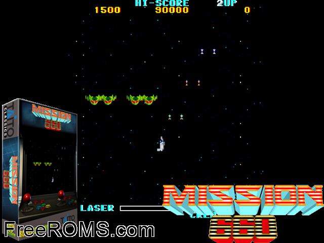 Mission 660 (Japan) MAME game showing 3D box cover and gameplay screenshot