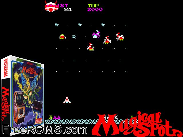 Magical Spot MAME game showing 3D box cover and gameplay screenshot