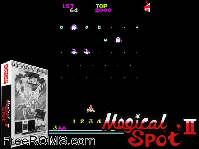 Magical Spot II MAME game showing 3D box cover and gameplay screenshot