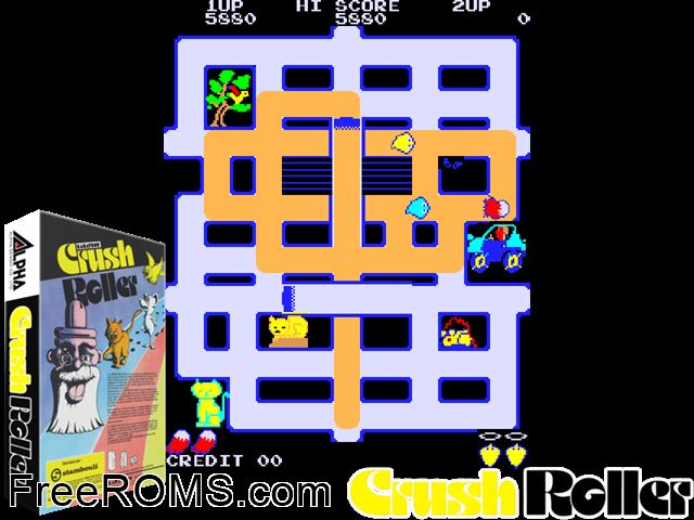 Make Trax (set 2) MAME game showing 3D box cover and gameplay screenshot