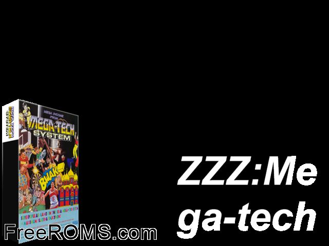 Mega-Tech BIOS MAME game showing 3D box cover and gameplay screenshot