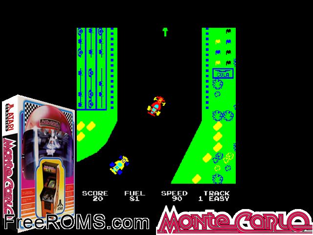 Monte Carlo MAME game showing 3D box cover and gameplay screenshot