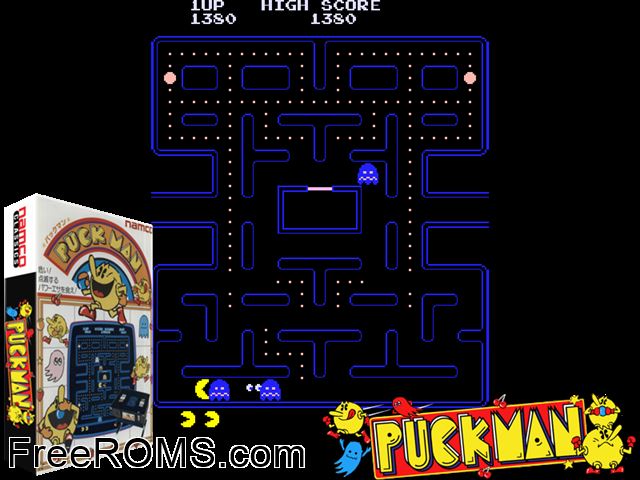 New Puck-X MAME game showing 3D box cover and gameplay screenshot