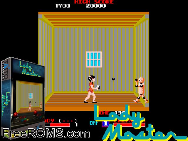 Nunchackun MAME game showing 3D box cover and gameplay screenshot