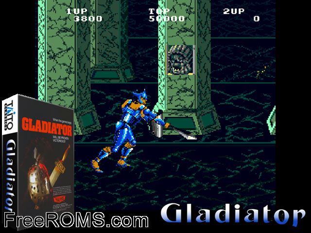 Ohgon no Siro (Japan) MAME game showing 3D box cover and gameplay screenshot