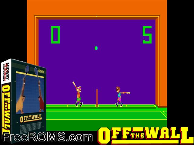 Off the Wall (Sente) MAME game showing 3D box cover and gameplay screenshot