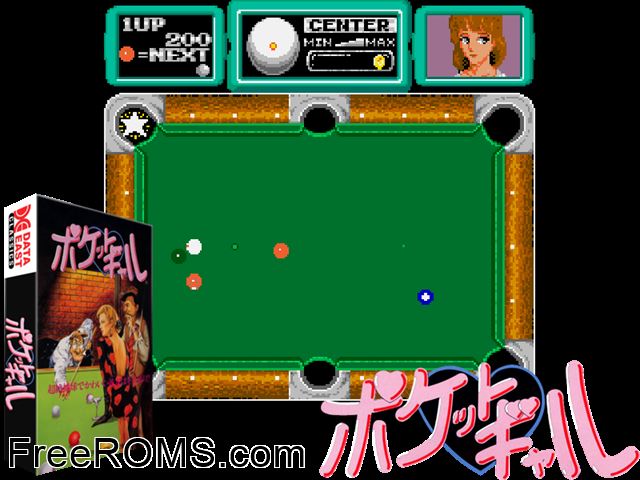 Pocket Gal 2 (World?) MAME game showing 3D box cover and gameplay screenshot