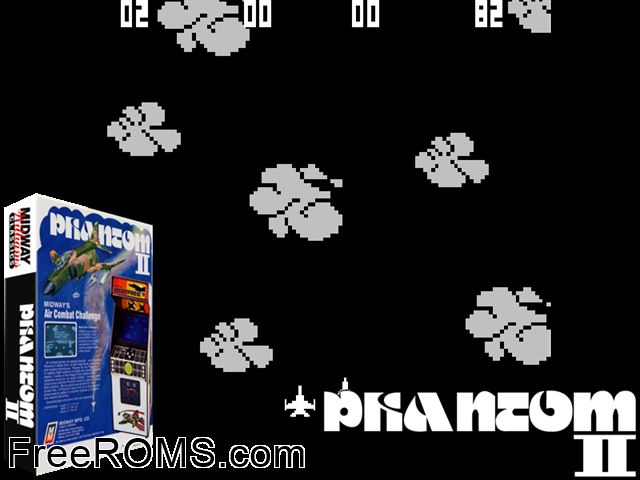 Phantom II MAME game showing 3D box cover and gameplay screenshot