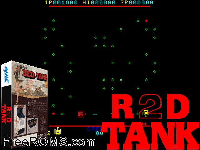 R2D Tank MAME game showing 3D box cover and gameplay screenshot