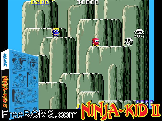 Rad Action MAME game showing 3D box cover and gameplay screenshot