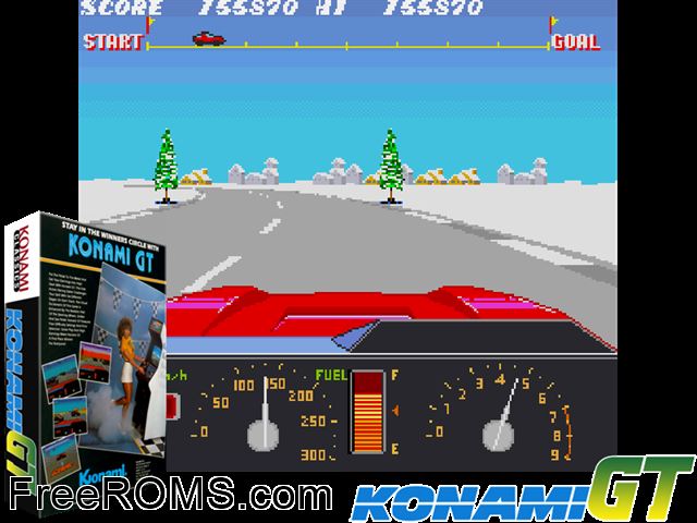 Konami RF2 - Red Fighter MAME game showing 3D box cover and gameplay screenshot