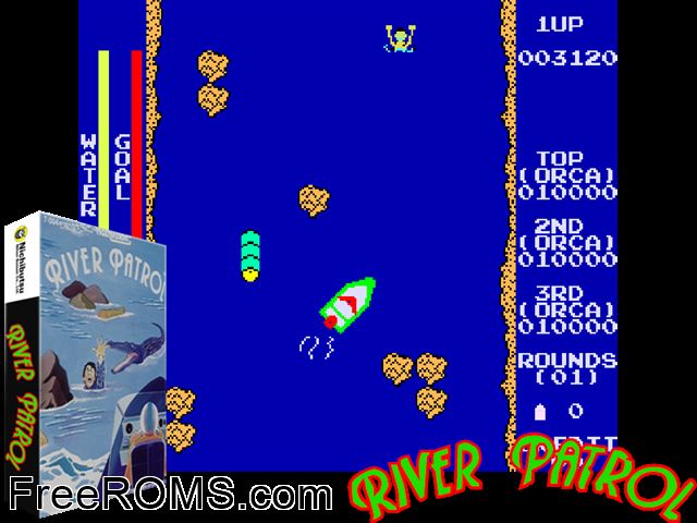 Silver Land MAME game showing 3D box cover and gameplay screenshot