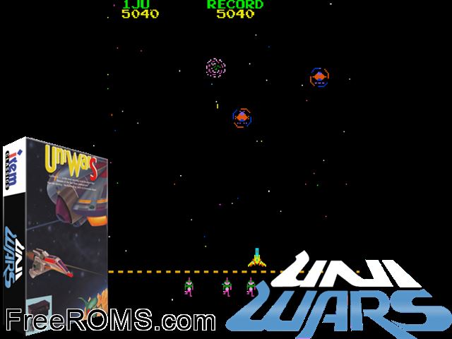 Sky Raiders MAME game showing 3D box cover and gameplay screenshot