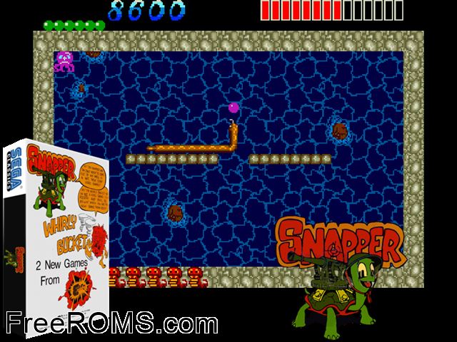 Snapper (Korea) MAME game showing 3D box cover and gameplay screenshot