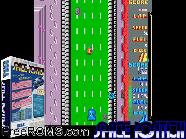 Space Position (Japan) MAME game showing 3D box cover and gameplay screenshot