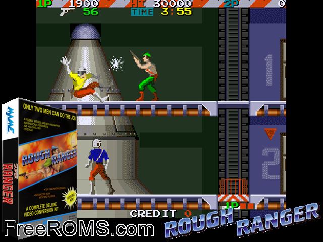 Super Ranger (v2.0) MAME game showing 3D box cover and gameplay screenshot