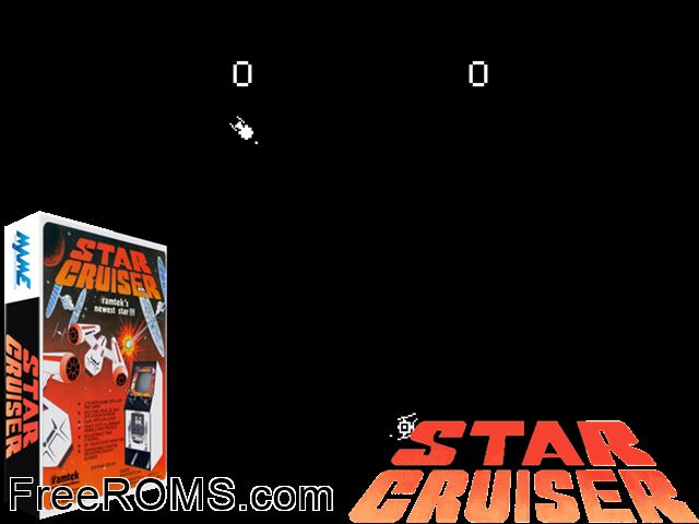 Star Cruiser MAME game showing 3D box cover and gameplay screenshot