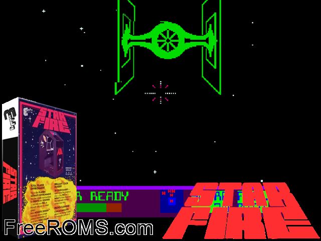 Star Fire (set 2) MAME game showing 3D box cover and gameplay screenshot