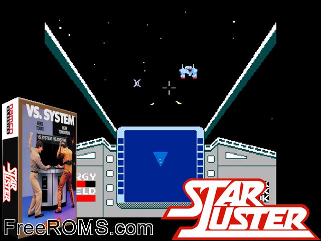Vs. Star Luster MAME game showing 3D box cover and gameplay screenshot