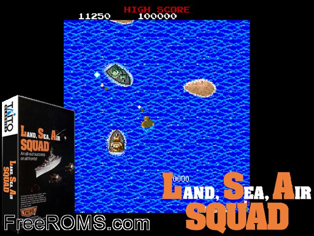 Storming Party / Riku Kai Kuu Saizensen MAME game showing 3D box cover and gameplay screenshot