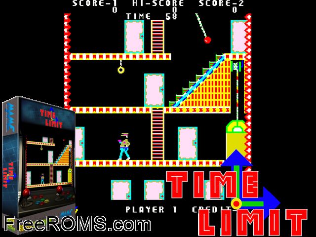 Time Limit MAME game showing 3D box cover and gameplay screenshot