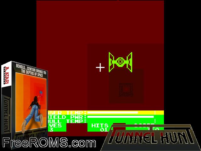 Tunnel Hunt (Centuri) MAME game showing 3D box cover and gameplay screenshot