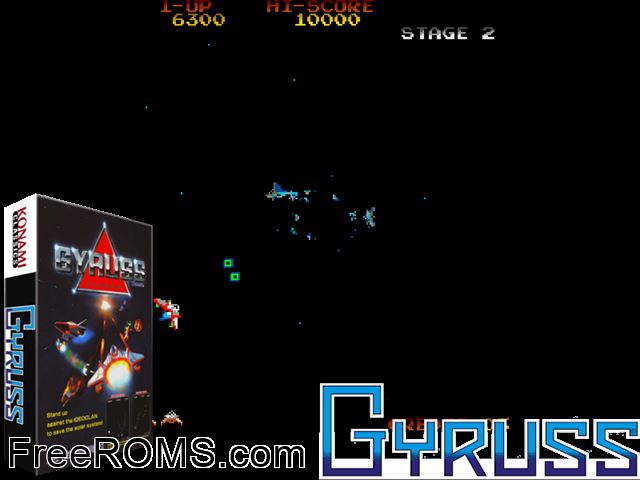 Venus MAME game showing 3D box cover and gameplay screenshot