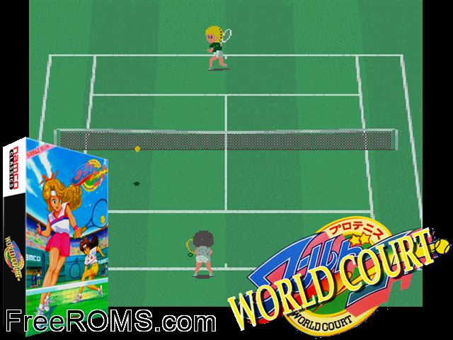 World Court (Japan) MAME game showing 3D box cover and gameplay screenshot