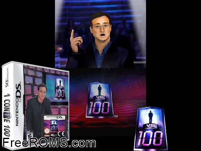 1 vs 100 NDS game showing 3D box cover and gameplay screenshot
