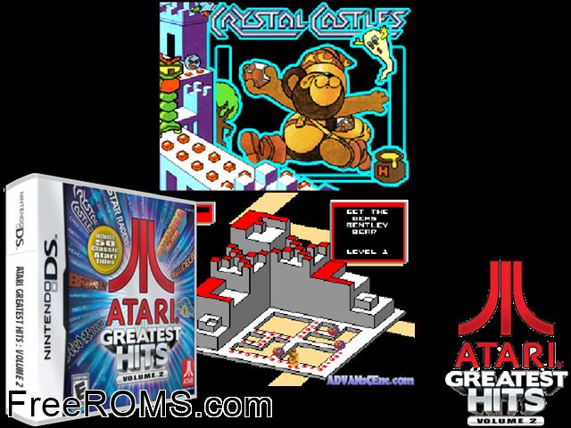 Atari Greatest Hits - Volume 2 NDS game showing 3D box cover and gameplay screenshot