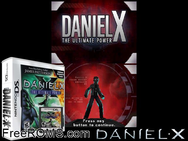Daniel X - The Ultimate Power NDS game showing 3D box cover and gameplay screenshot