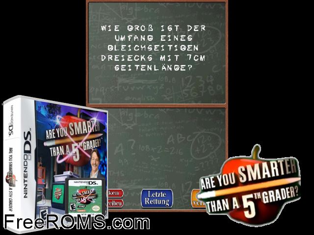 Das Weiss Doch Jedes Kind! Germany NDS game showing 3D box cover and gameplay screenshot