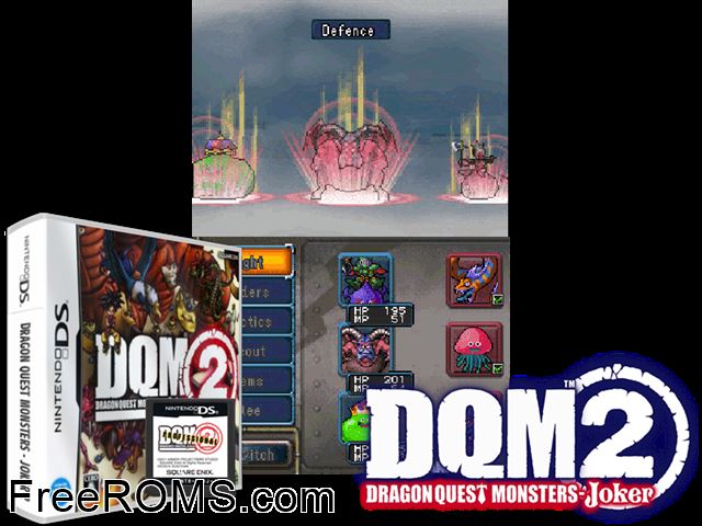 Dragon Quest Monsters - Joker 2 Professional Japan NDS game showing 3D box cover and gameplay screenshot
