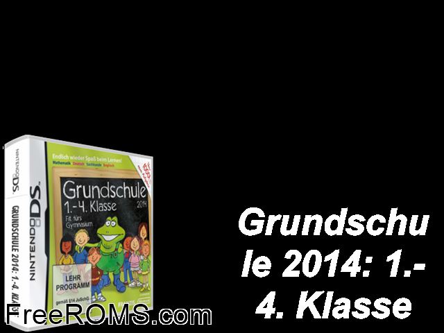 Grundschule - 1.-4. Klasse Fit fuers Gymnasium 2014 Germany NDS game showing 3D box cover and gameplay screenshot