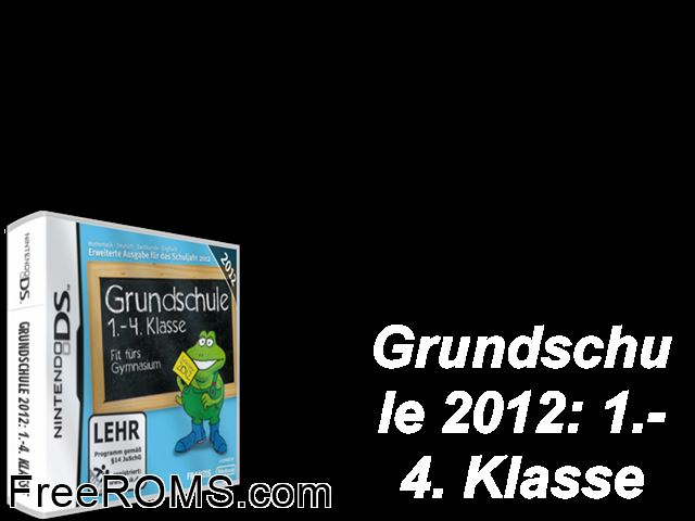 Grundschule 1.-4. Klasse - Fit fuers Gymnasium 2012 Germany NDS game showing 3D box cover and gameplay screenshot