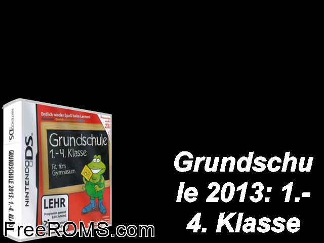 Grundschule 1.-4. Klasse Fit fuers Gymnasium 2013 Germany NDS game showing 3D box cover and gameplay screenshot