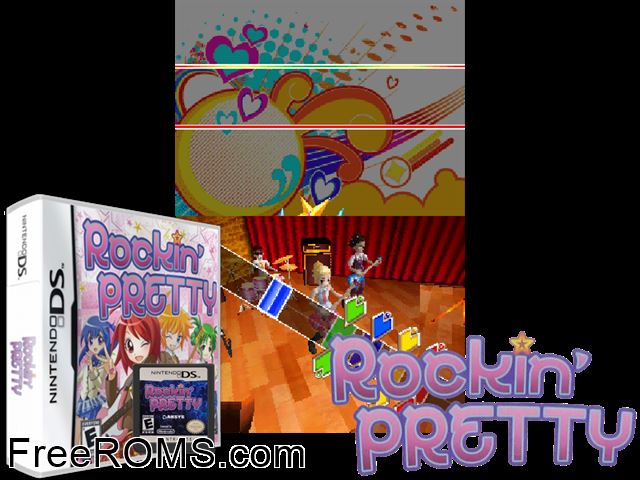 Happy Star Band Japan NDS game showing 3D box cover and gameplay screenshot