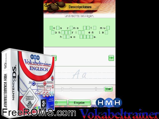 HMH Vokabeltrainer - Spanisch Germany NDS game showing 3D box cover and gameplay screenshot