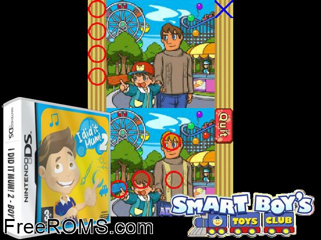 I Did It Mum! 2 - Boy Europe NDS game showing 3D box cover and gameplay screenshot