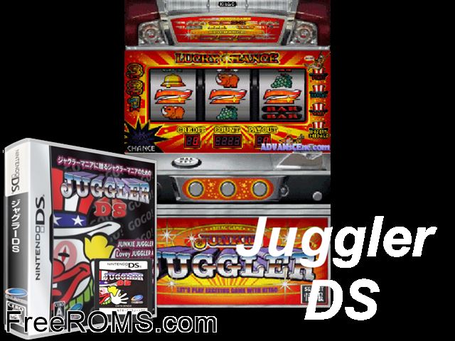 Juggler DS Japan NDS game showing 3D box cover and gameplay screenshot