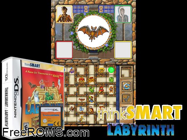 Labyrinth Europe NDS game showing 3D box cover and gameplay screenshot