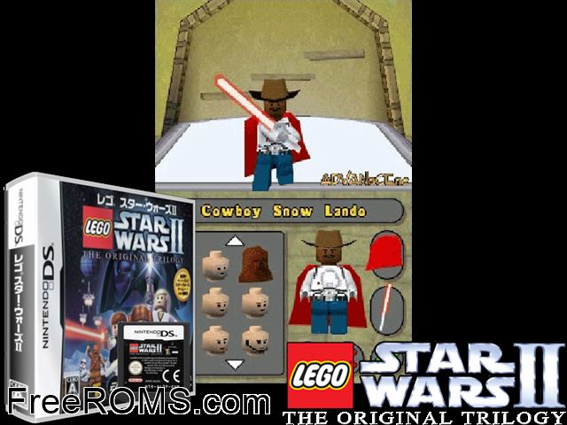 LEGO Star Wars II - The Original Trilogy Japan NDS game showing 3D box cover and gameplay screenshot