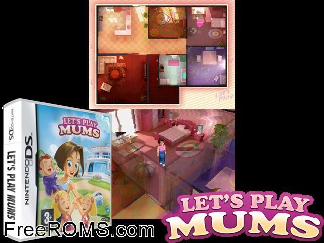 Lets Play Mums Europe NDS game showing 3D box cover and gameplay screenshot
