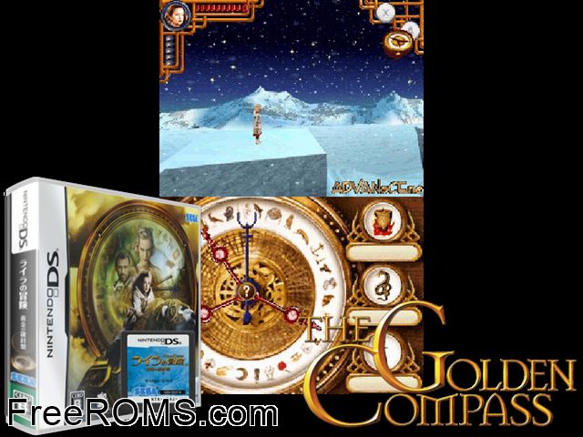 Lyra no Bouken Ougon no Rashinban Japan NDS game showing 3D box cover and gameplay screenshot