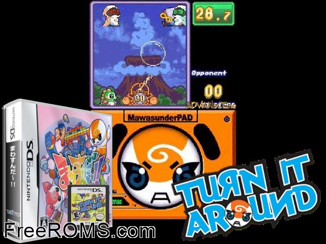 Mawasunda!! Japan NDS game showing 3D box cover and gameplay screenshot