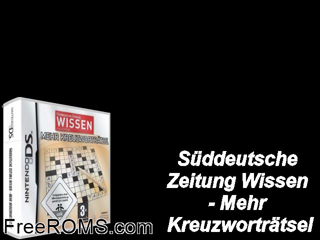 Mehr Kreuzwortraetsel Germany NDS game showing 3D box cover and gameplay screenshot