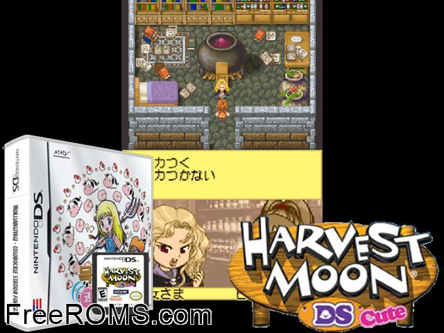 Mokjang Iyagi 4 Girl Korobokgur Station NDS game showing 3D box cover and gameplay screenshot