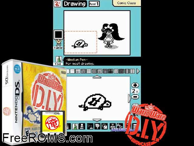 Momo Waliou Zhizao NDS game showing 3D box cover and gameplay screenshot