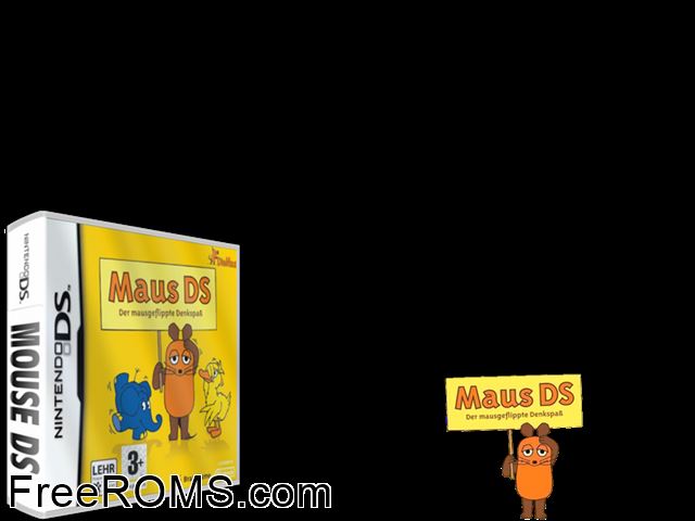 Mouse DS Europe NDS game showing 3D box cover and gameplay screenshot